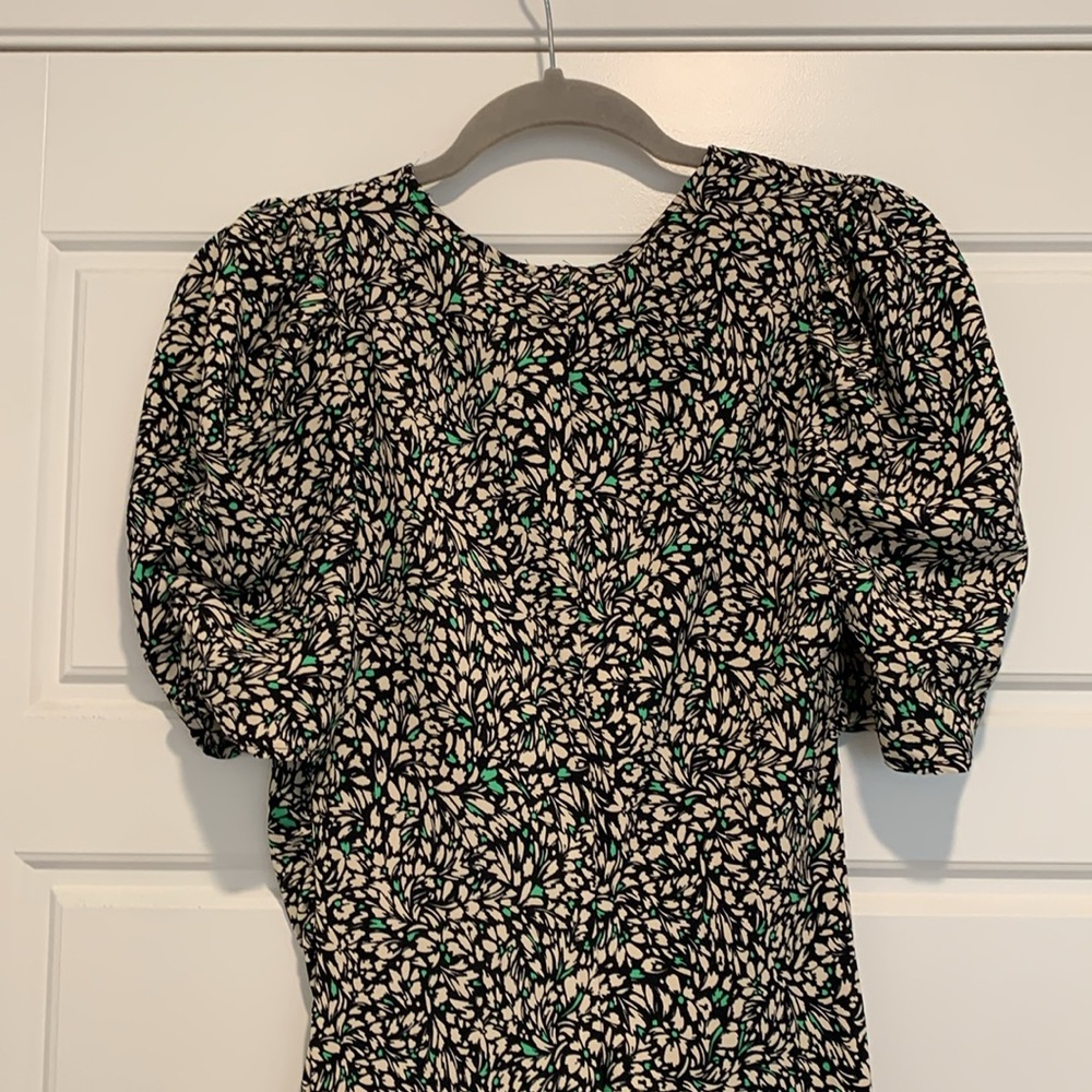 A New Day Crepe Short Sleeve Floral Midi Dress - Picture 13 of 13